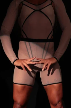 Rolling Bumper Shorts - Mesh Beige 7 Rolling Bumper Shorts - Mesh Beige -Radi Style Shop rollings0189 1