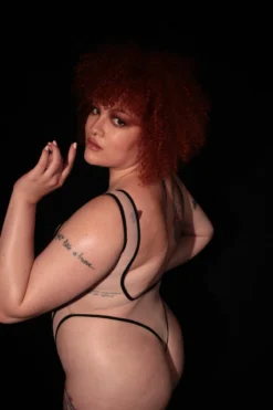 Rolling Vertigo Bodysuit - Beige/Black -Radi Style Shop rollings0208 1