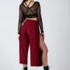 REV ACTIV Sensual Flow Pants (with Leg Slit) - Wine