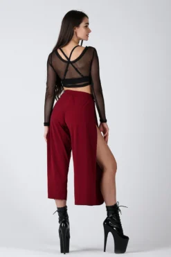 REV ACTIV Sensual Flow Pants (with Leg Slit) - Wine