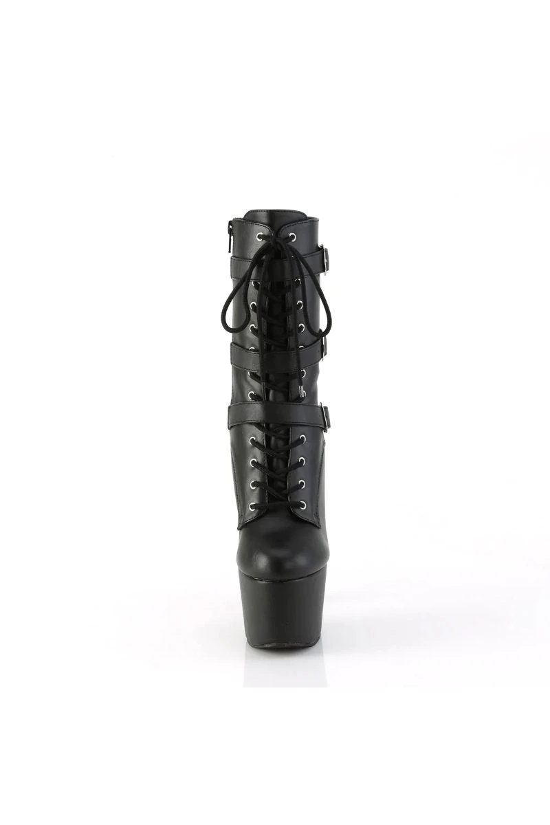 Pleaser USA Adore-1043 7inch Pleaser Boots - Matte Black 2 Pleaser USA Adore-1043 7inch Pleaser Boots - Matte Black - Image 2