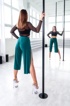 REV ACTIV Sensual Flow Pants (with Leg Slit) - Malachite -Radi Style Shop spodniesensualmalachiteback