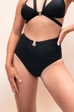 Lunalae Jemma High Waist Bottoms - Recycled Black