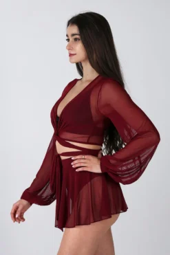 REV ACTIV Mesh Skirt Bottoms- Wine 9 REV ACTIV Mesh Skirt Bottoms- Wine -Radi Style Shop wine mesh set pleasure skirt blouse 1 9b340365 99c3 4f85 bcfb 7a6f3a0198d0 1